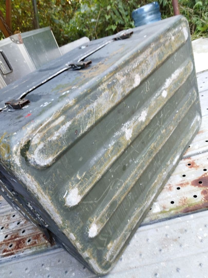 (4951)USアルミコンテナボックスBigサイズ　米軍実物　ユーズド