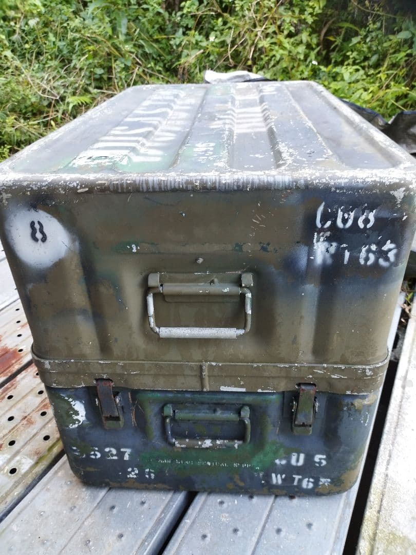 (4951)USアルミコンテナボックスBigサイズ　米軍実物　ユーズド