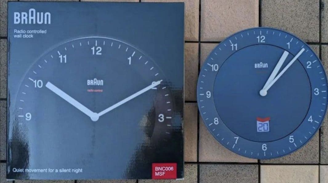 廃版(残1) BRAUN RC Wall Clock BNC006 2個セット