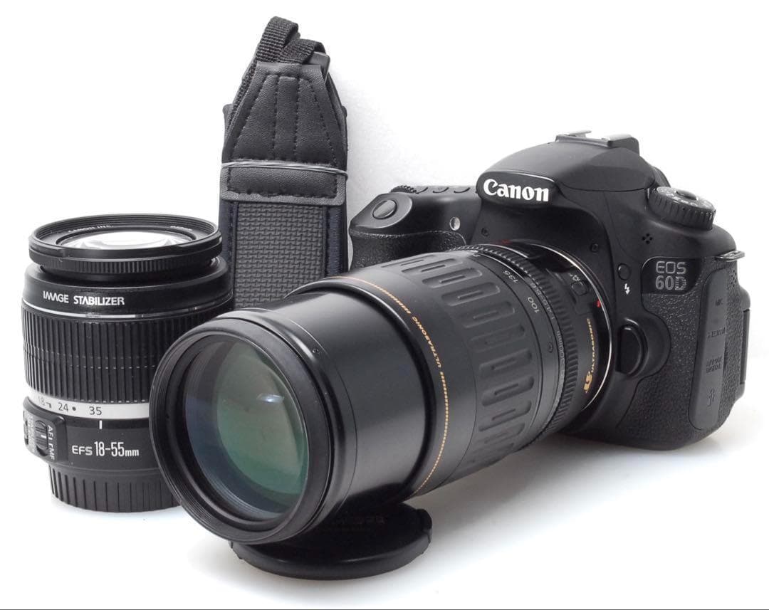 ✨思い出を美しく✨CANON EOS 60D✨ダブルレンズ✨高速連射✨超望遠✨