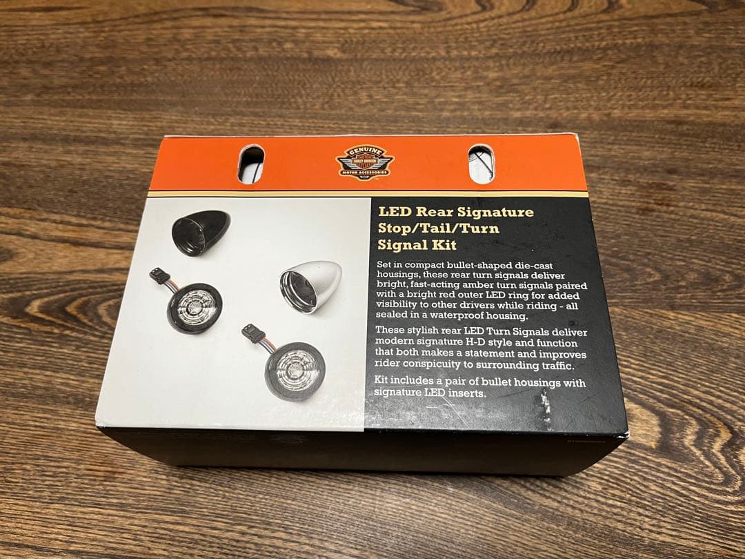 LED ウインカー　ハーレー　リア　ブラック/アンバー