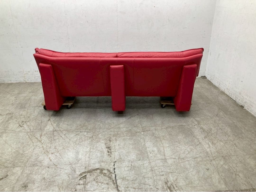 【年末感謝祭】ニコレッティ　アンバサダー　3人掛けソファ　イタリア　本革　レザー