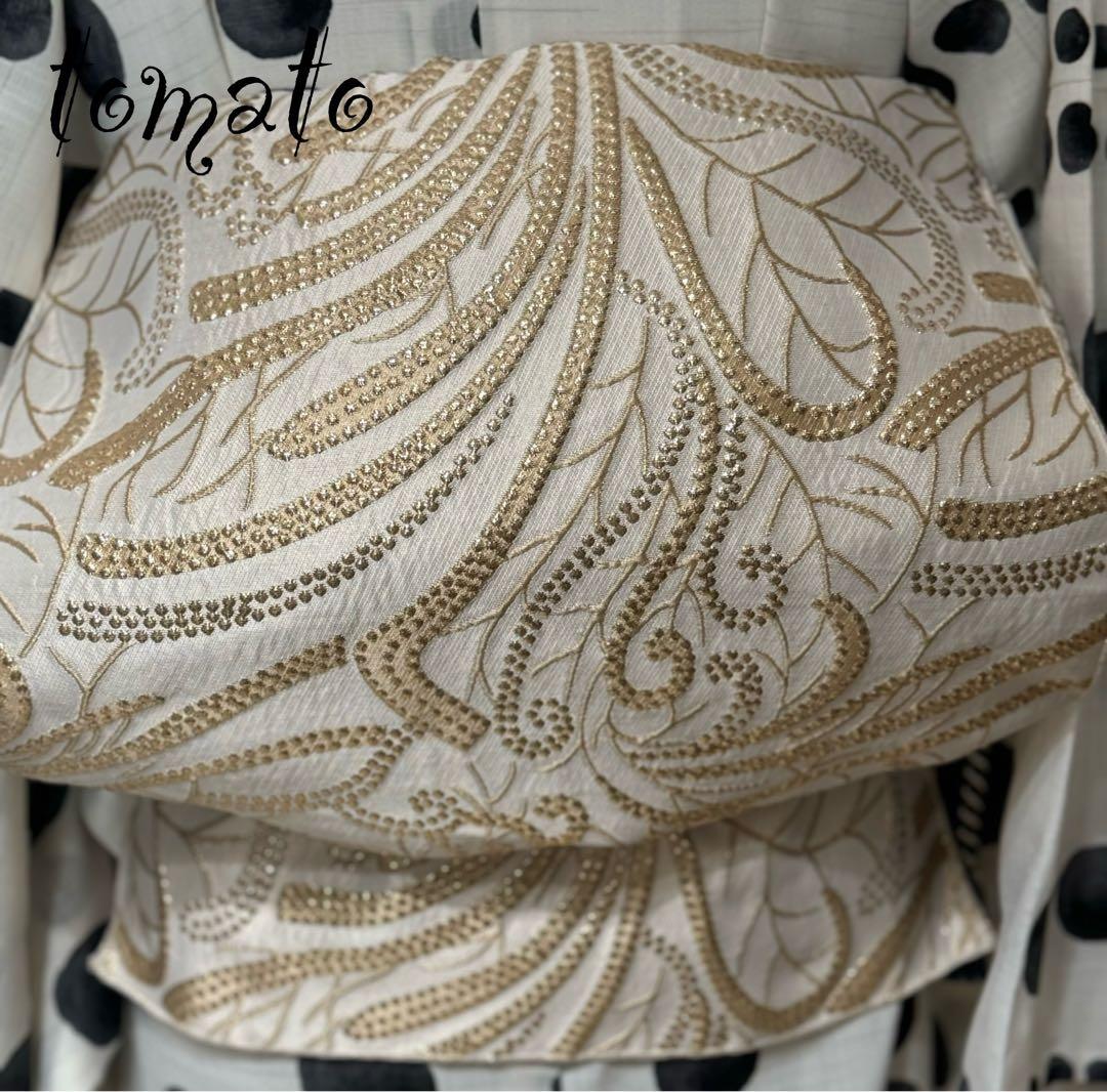 大人兵児帯　【スノーホワイト】【レッドメタル】のセット