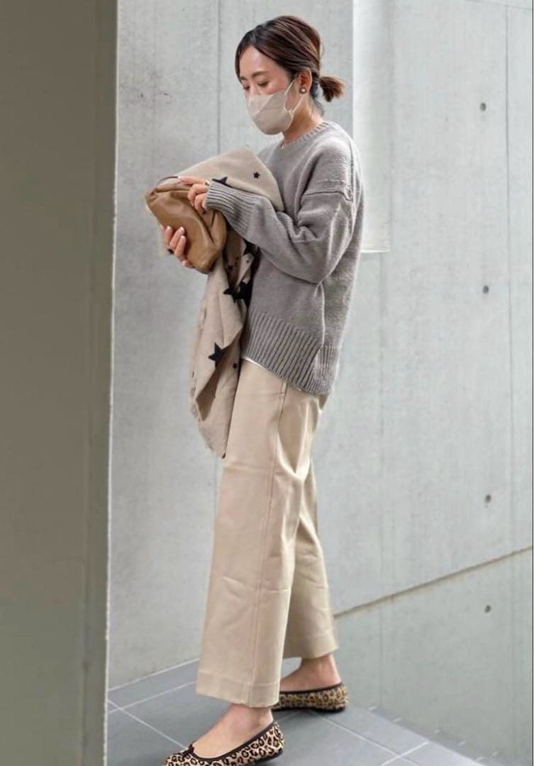 【美品】MADISON BLUE マディソンブルー★ベージュ ワイドパンツ 02