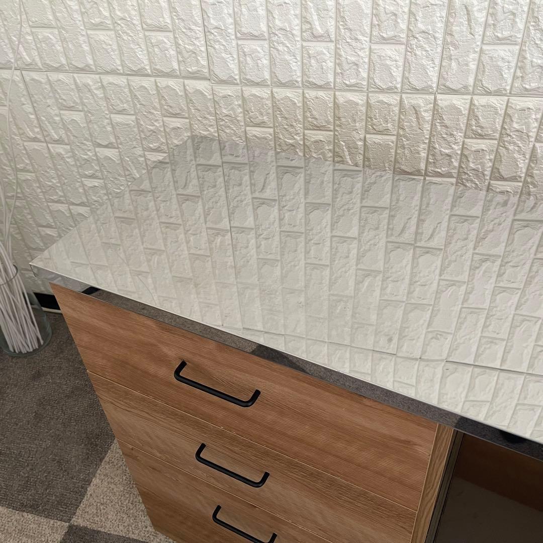 東京23区配送無料✨設置まで❗️キッチンカウンター　ワイド　幅120cm 美品