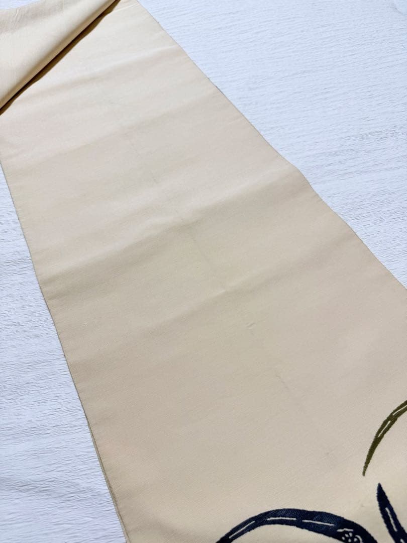 M101 紅型調　つづれ帯　正絹　袋帯　パールトーン加工済み　美品