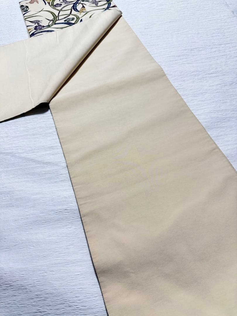 M101 紅型調　つづれ帯　正絹　袋帯　パールトーン加工済み　美品