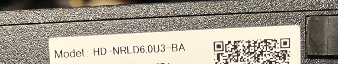 外付HDD 6TB BUFFALO HD-NRLD6.0U3-BA