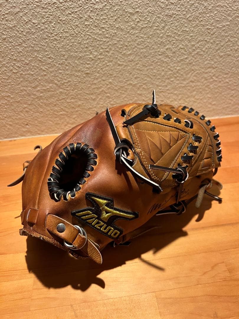 即購入禁止ミズノプロ 硬式 投手用 グローブ｜全紐交換済｜Mizuno Pro｜