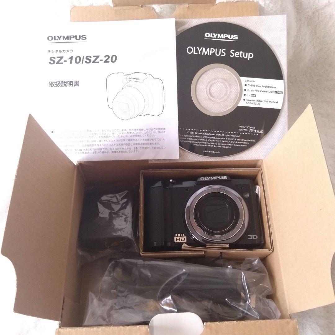 極美品 動作確認済 OLYMPUS デジカメ SZ-20 ブラック