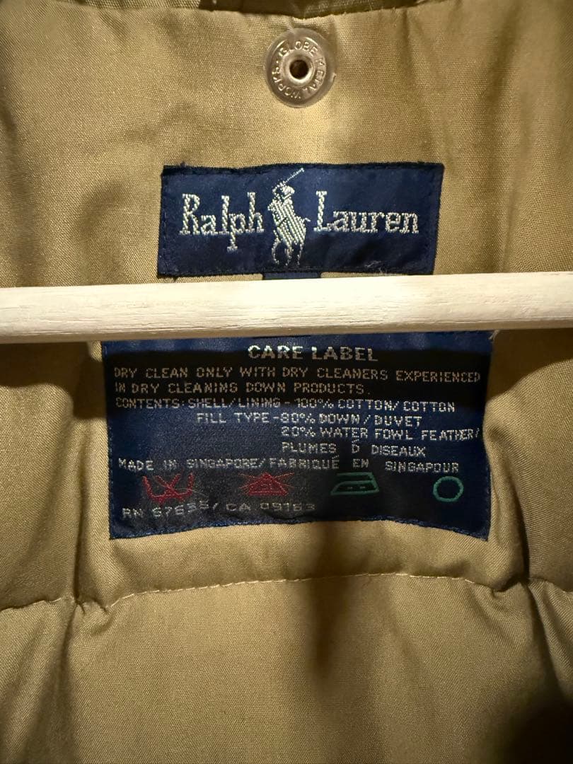 Ralph Lauren モッズコートダウンジャケット　フード取り外し可能　M