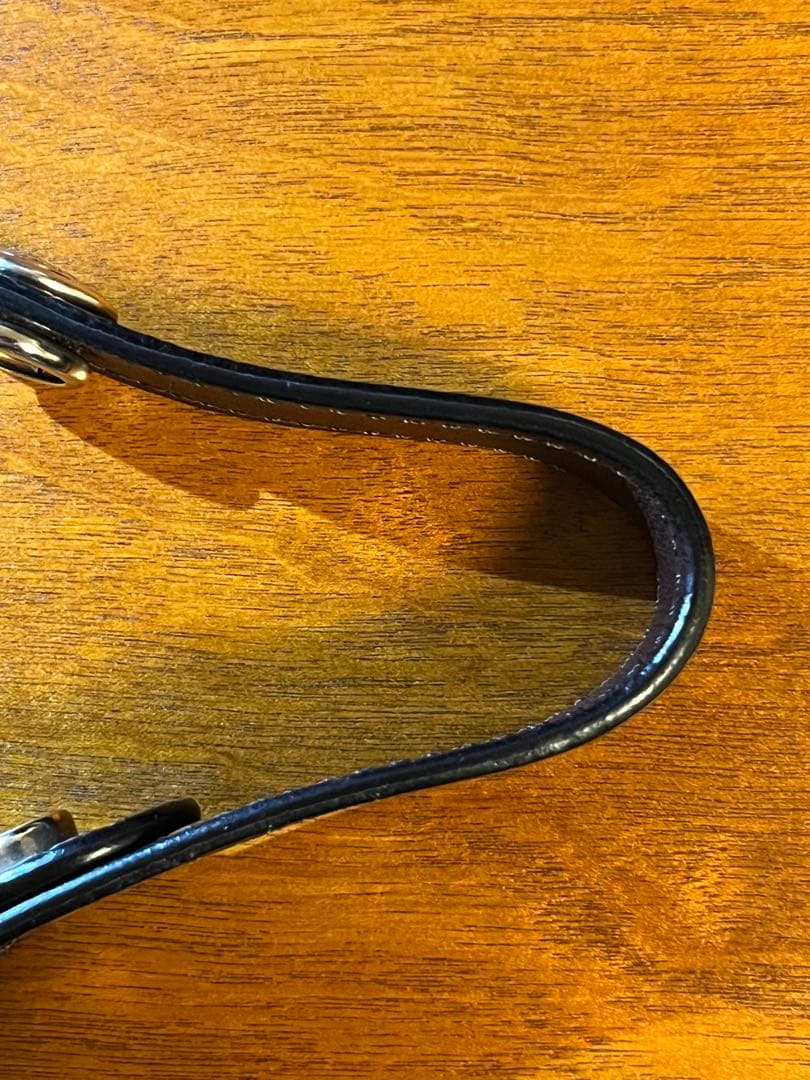 WILDSWANS Leaf クロコ チョコ カラビナキーリング付き