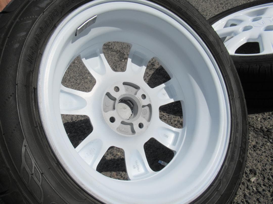 165/55R14 ダンロップ ダイハツ純正 ホワイト ムーブ ジーノ 手渡OK