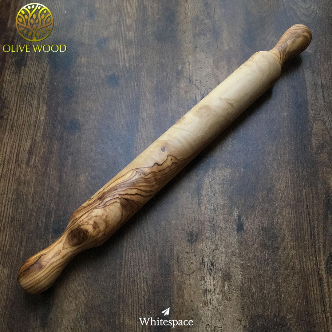 大自然を道具として使う。オリーブウッドで作られためん棒/ローリングピン425新品