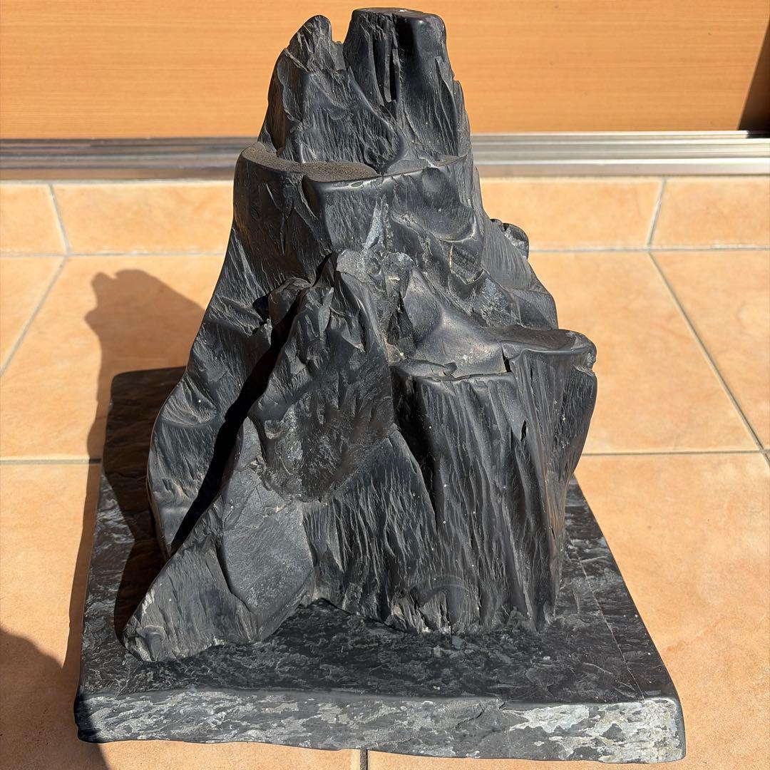 那智黒石　山型　水石 特大　盆栽