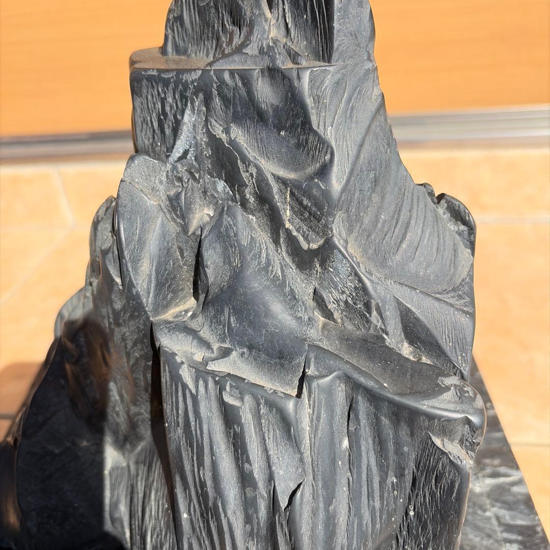 那智黒石　山型　水石 特大　盆栽