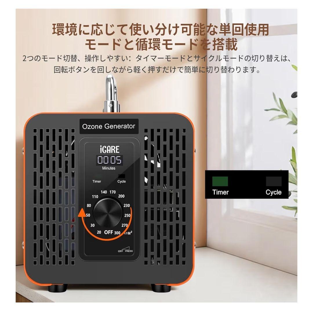 iGARE オゾン発生器 60000mg/h、300㎡対応、業務用レベル