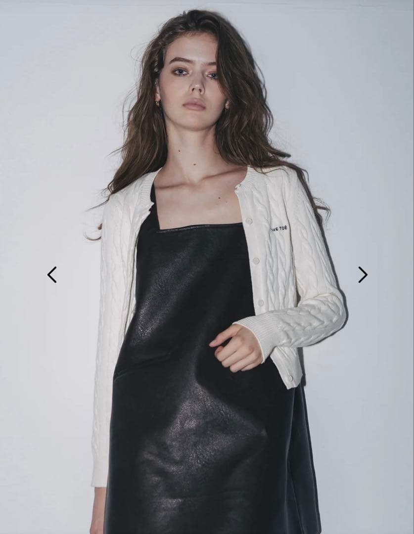 THE TOE カーディガン TOÉ Baker Cardigan 白