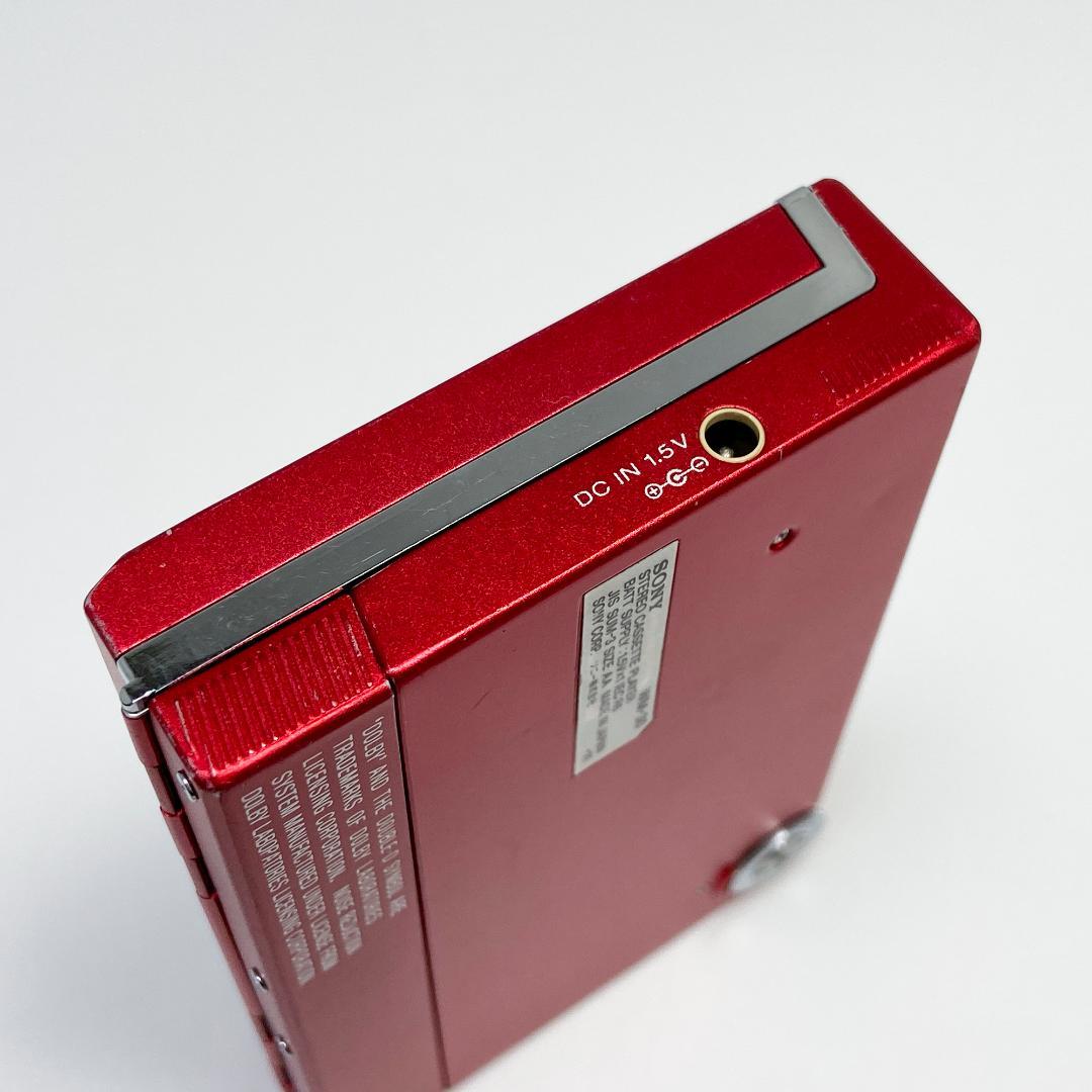 メンテナンス品 SONY WALKMAN WM-30 カセットプレーヤー レッド