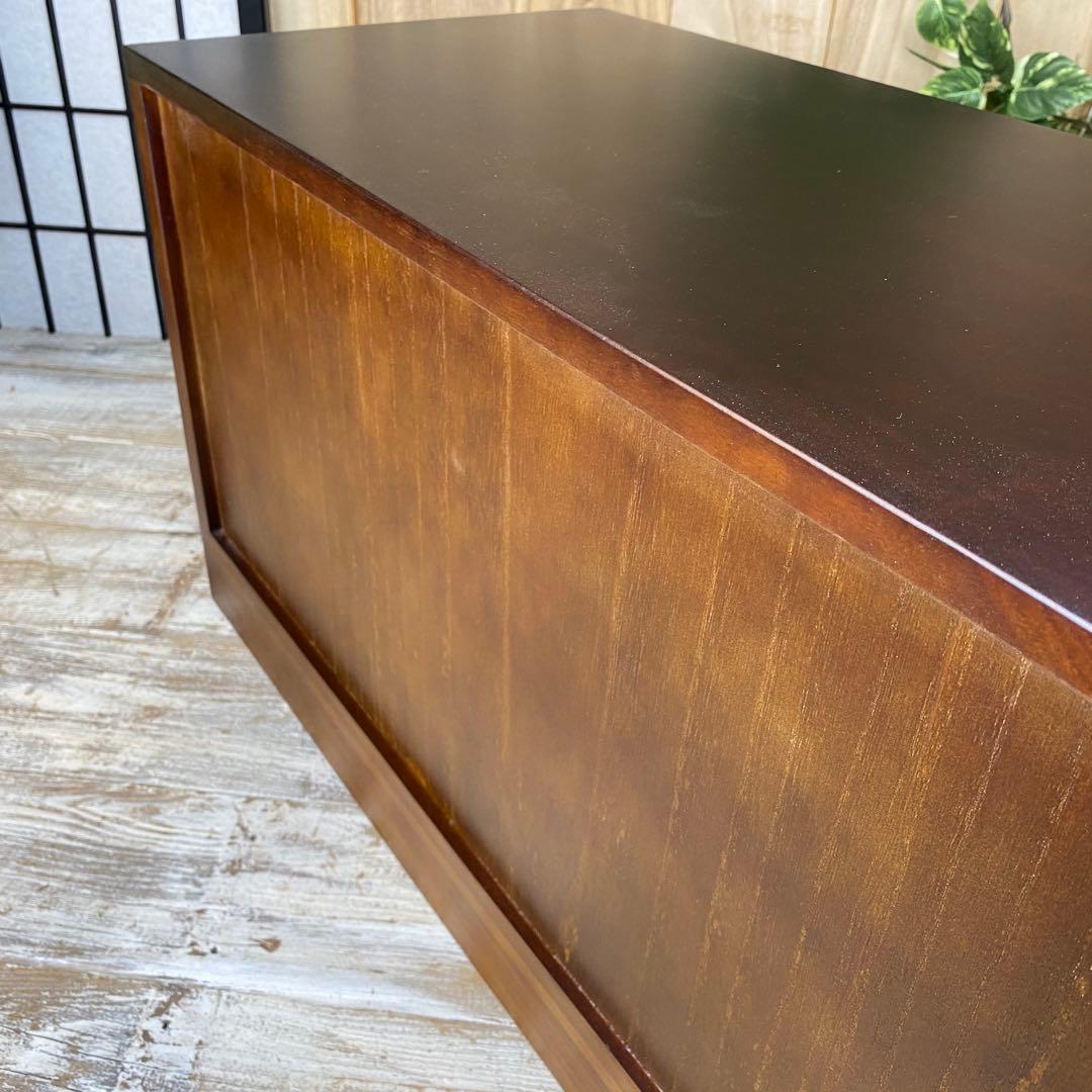 民芸家具木製桐材総桐天然無垢和チェスト横長テレビ台サイドボード飾り棚収納タンス