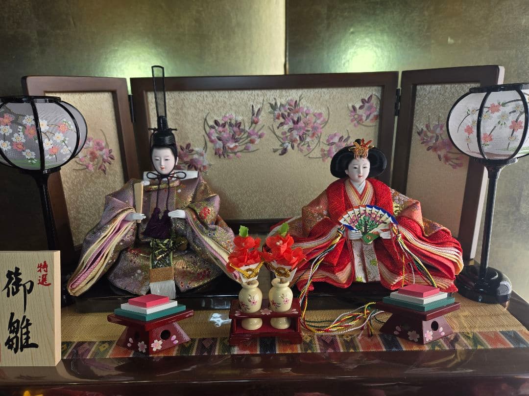 【一点限り】雛人形 収納飾り　3段 　D36