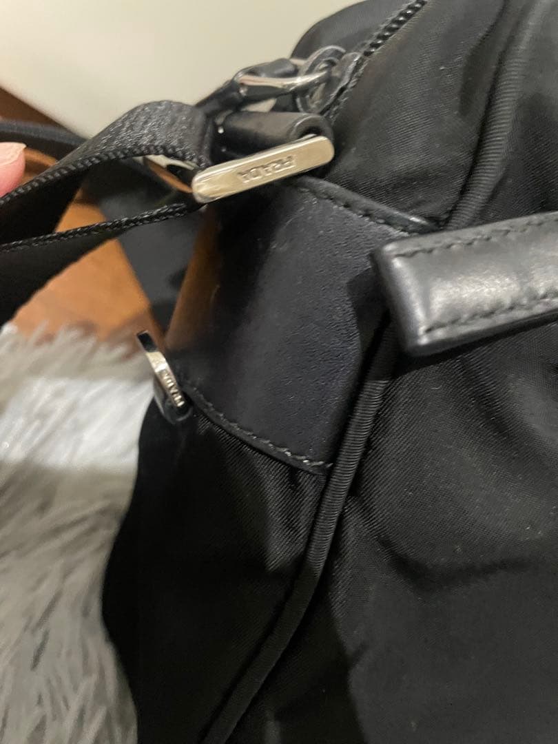 プラダ◆ナイロン◆ショルダーバッグ◆サフィアーノ◆ブラック　黒