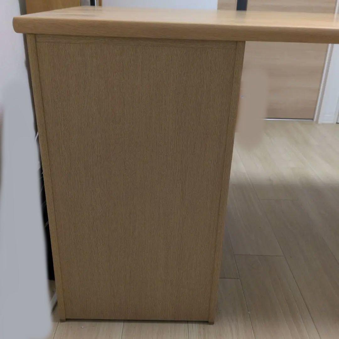 【マルコメ】浜本工芸　書斎机　オーク無垢天板