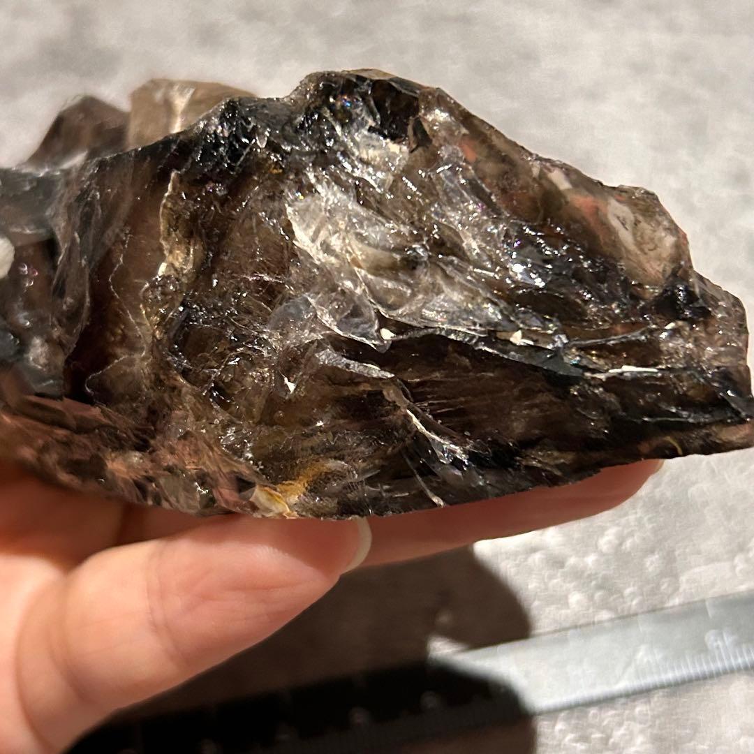 ⭐︎天然石　エレスチャルクォーツ　骸骨水晶　虹あり