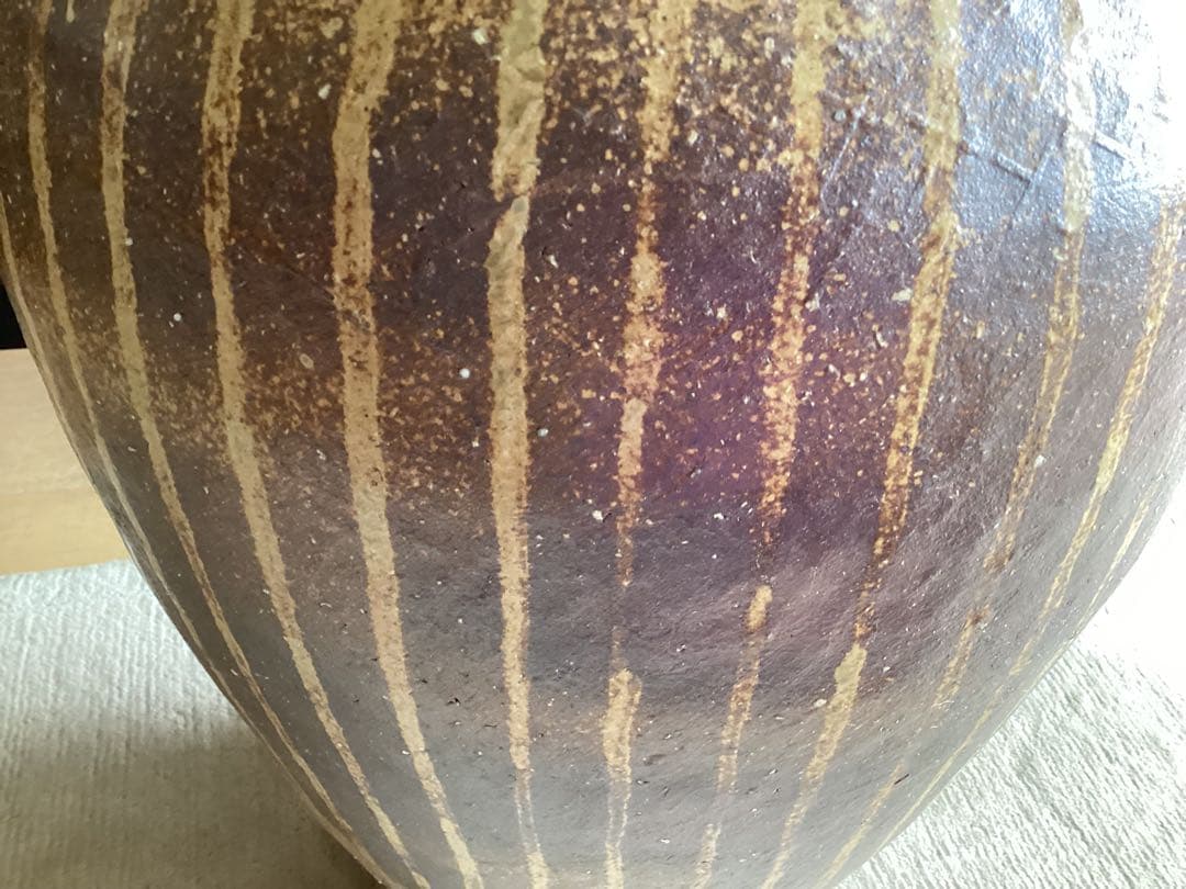 壺　傘立て 小鹿田焼 刷毛目　大分県日田市