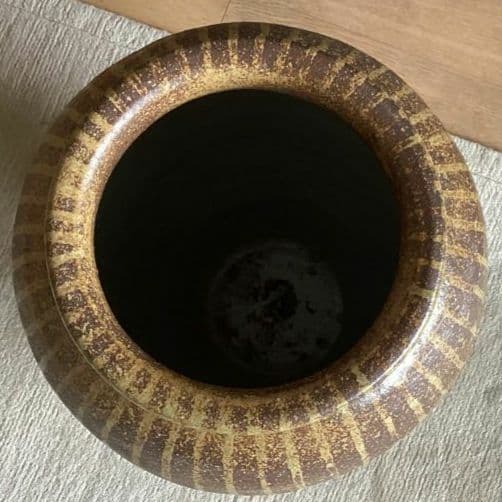 壺　傘立て 小鹿田焼 刷毛目　大分県日田市