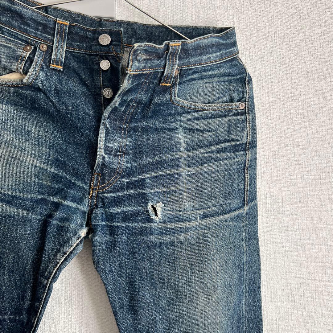希少 Levi's 501XX W32 赤耳 ビッグE 色落ち最高ハチノス鬼ヒゲ
