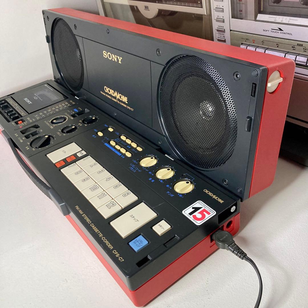 極上品☆SONY☆CHORD MACHINE☆CFS-C7☆ラジカセ☆昭和レトロ