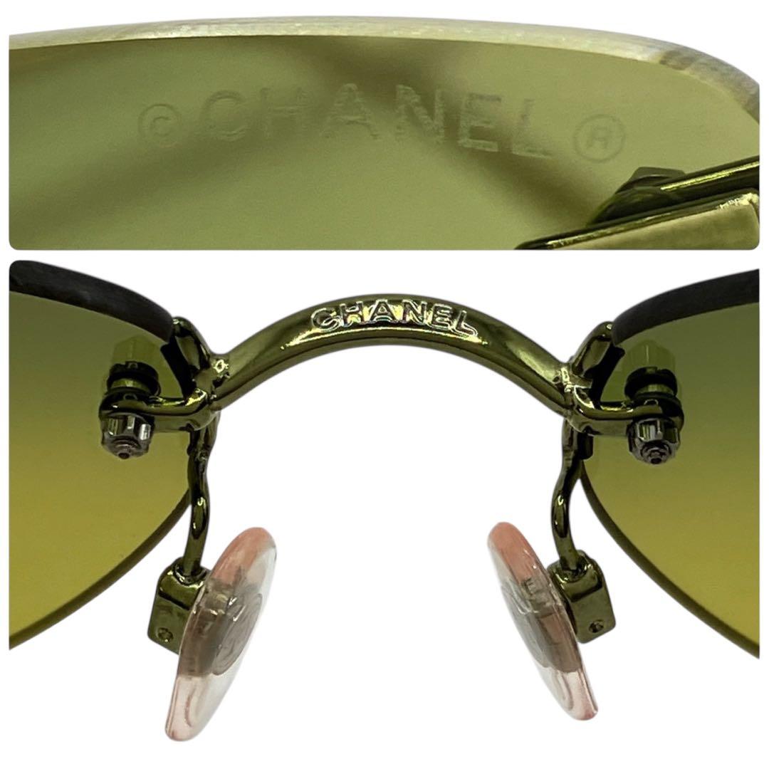 CHANEL サングラス アイウェア リムレス　フレームレス ココマーク グラデ