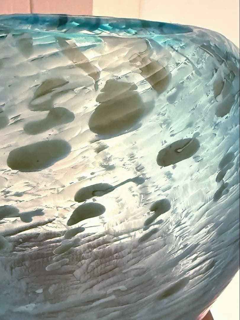 イイノナホ ガラス 作家 花器 フラワーベース　オブジェ