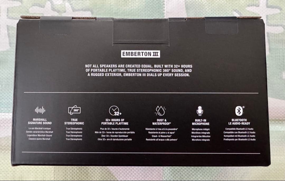 Marshall マーシャル ワイヤレススピーカーEmberton3 正規未開封