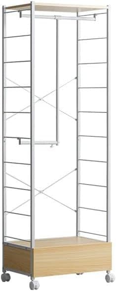 新品⭐︎定価13820円⭐︎伸縮L字引出付ハンガーラック　ペネロ