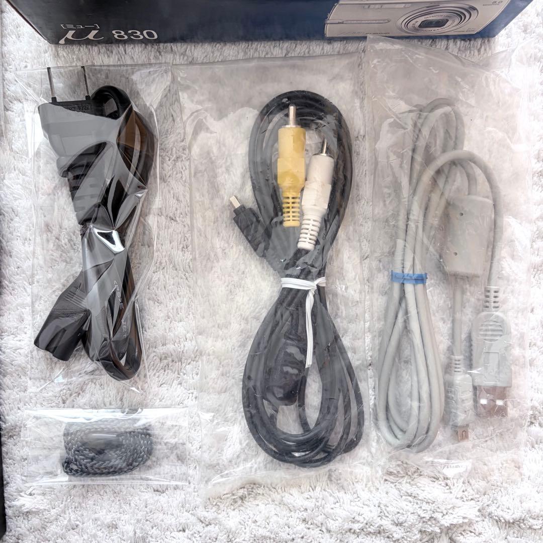 【動作確認済】OLYMPUS オリンパス μ830 レトロコンデジ シルバー