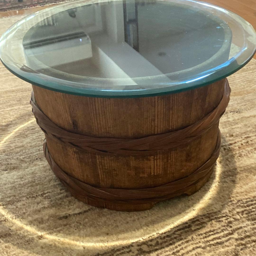 sisamu アップサイクル　明治時代の樽　ローテーブル