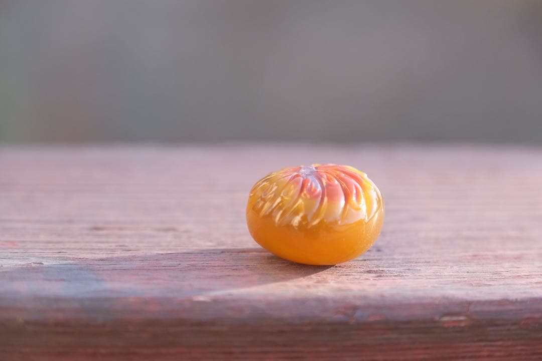 ゴビ石−1332 ゴビ瑪瑙　彫刻　『和菓子』