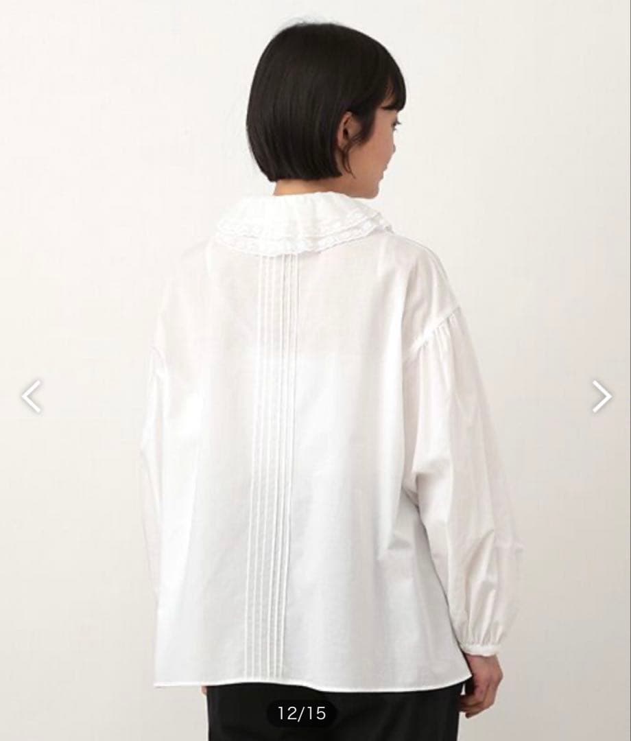 Bilitis dix-sept ans ホワイトシャツ ブラウス フリルレース