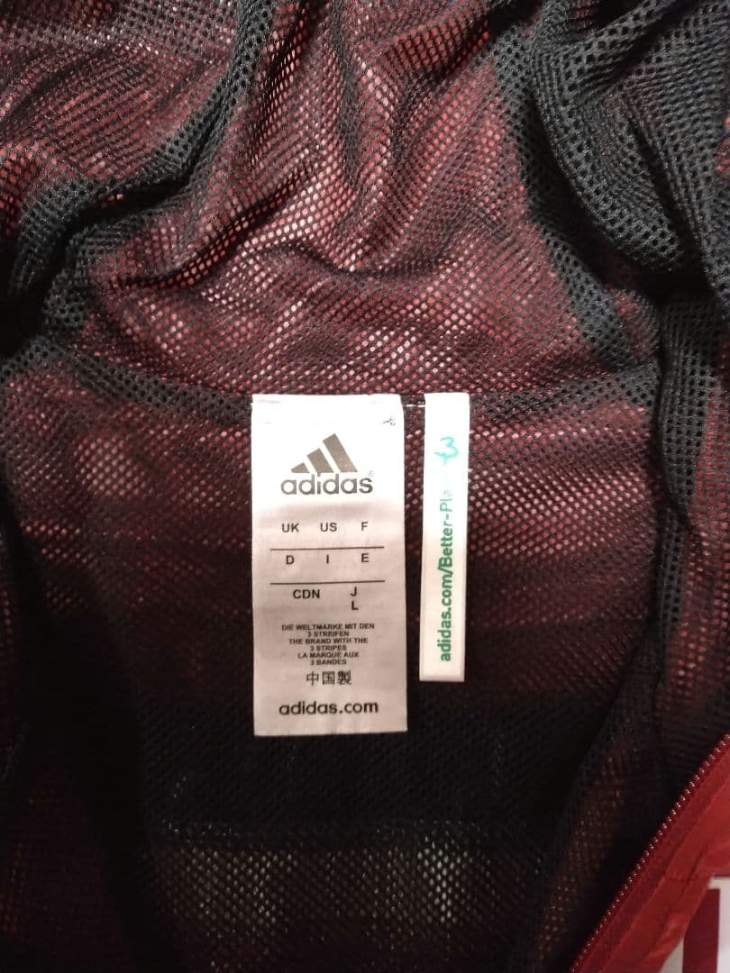 ACミラン　adidas ウィンドブレーカー　赤