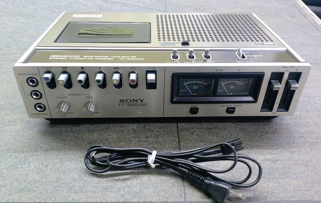 【SONY】TC-2850SD　カセットデンスケ　美品　 OD3