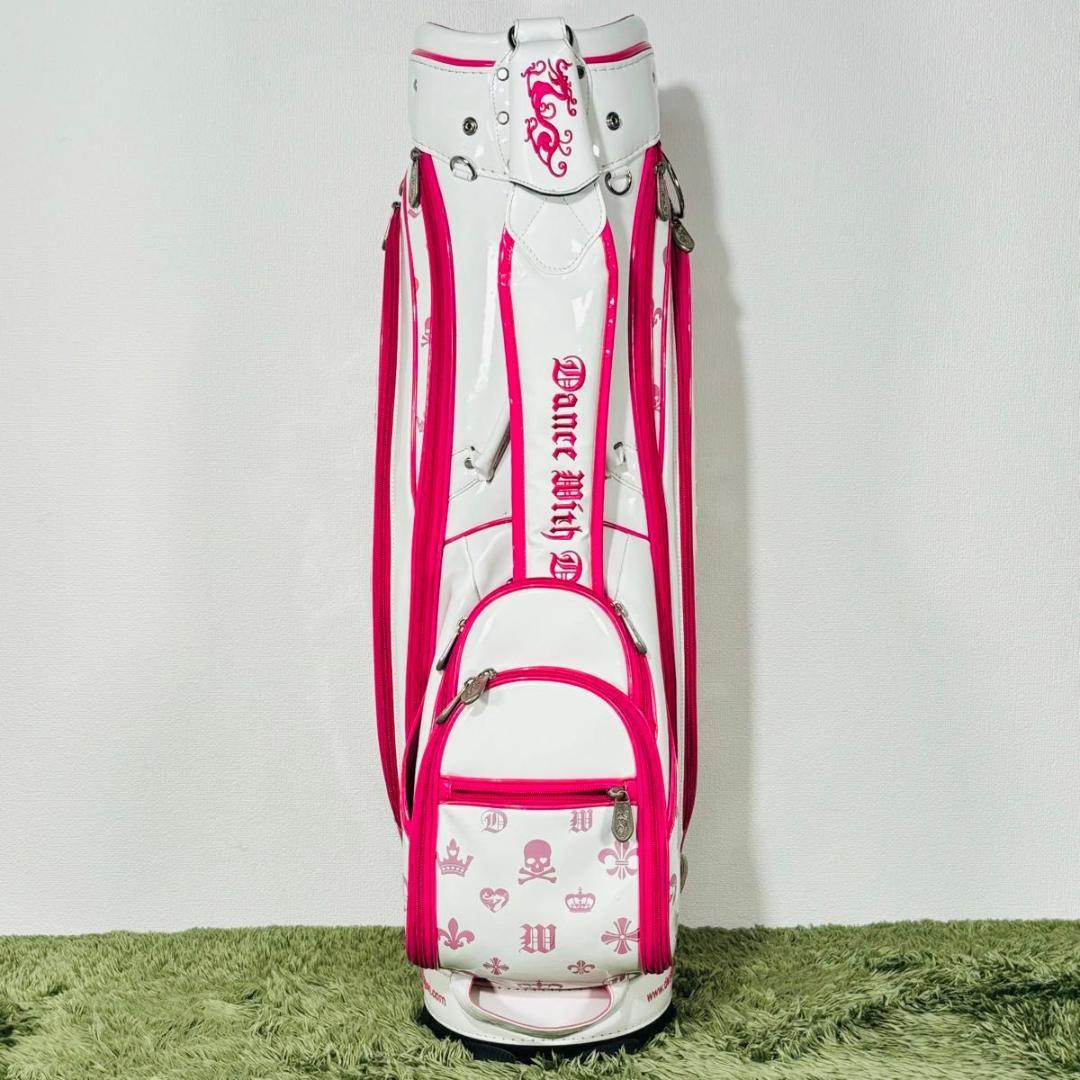 ダンスウィズドラゴン キャディバッグ カート式 5分割 エナメル 大人気モデル