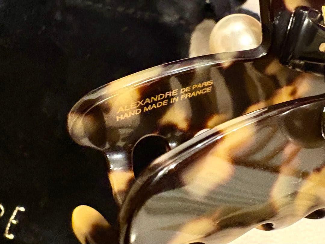 アレクサンドルドゥパリ M クリップ トーキョー パール ヘアクリップ べっ甲