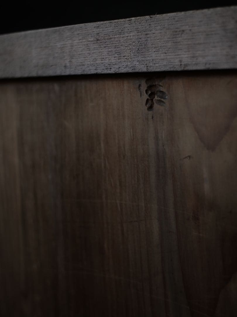 戸棚　食器棚　ケヤキ　収納棚　棚　古家具　古道具　アンティーク　昭和レトロ