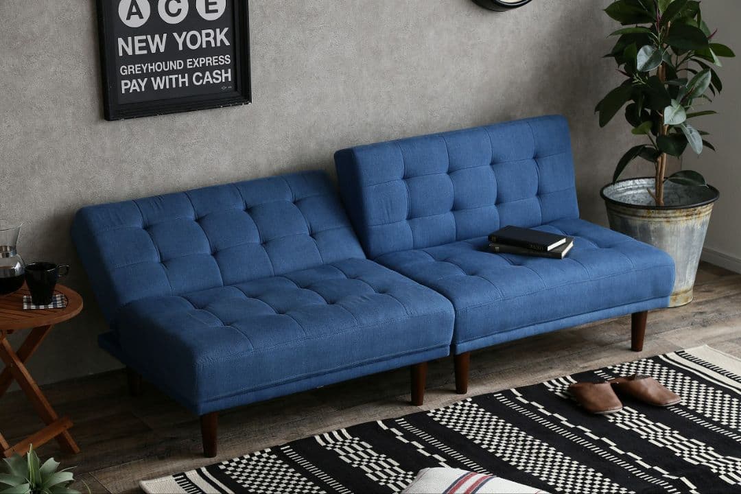 《新品・送料無料》Colton リクライニング式ソファベッド