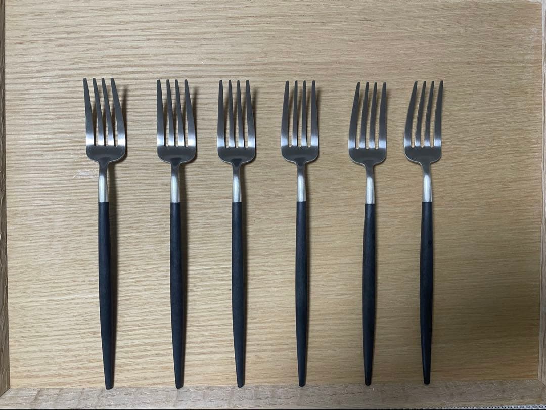 クチポールGOA ブラックシルバー 36pcsカトラリーセット ポルトガル製