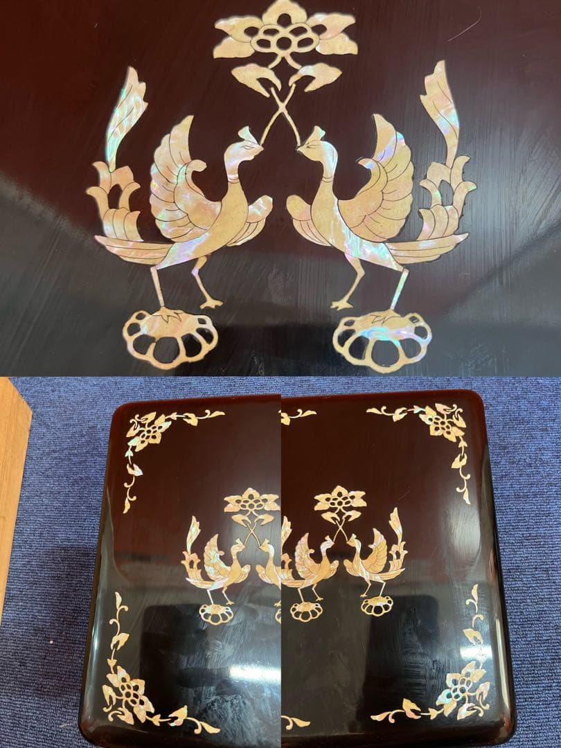 1169  書道  美術  硯  雨畑　螺鈿箱