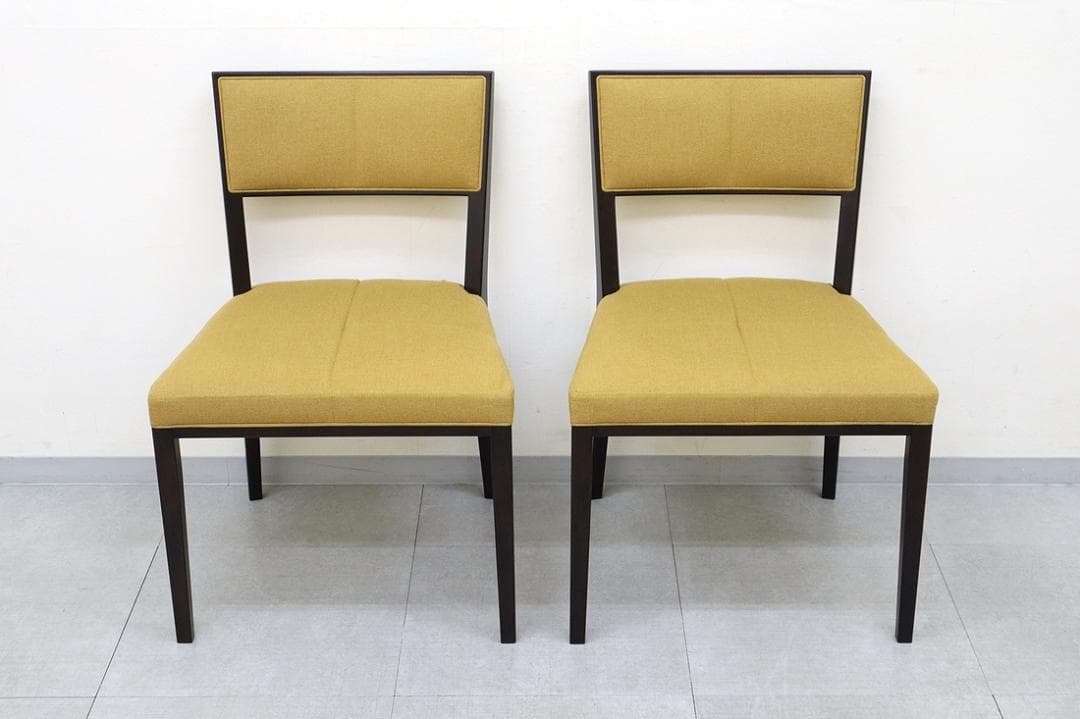 A①2脚セット 美品 TIME&STYLE ダイニングチェア 椅子 旭川家具