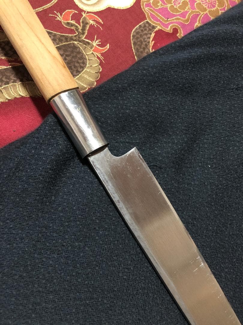 【研ぎ済み】青鋼・手打ち　堺丁福　柳刃包丁　刺身包丁　和包丁　ナイフ　料理　釣り